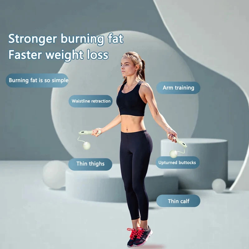 Intelligent Counting Cordless Jump Rope Professional Sports Fitness Adult Student Dual Purpose Jump Rope Sporting Goods