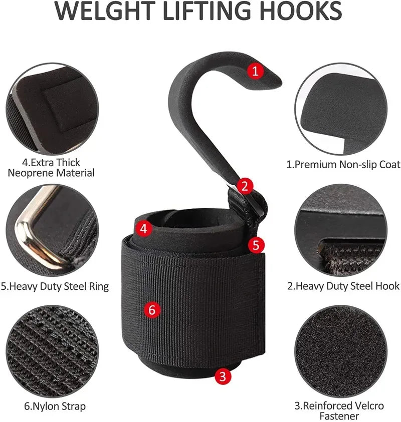 Weight Lifting Hook Grips