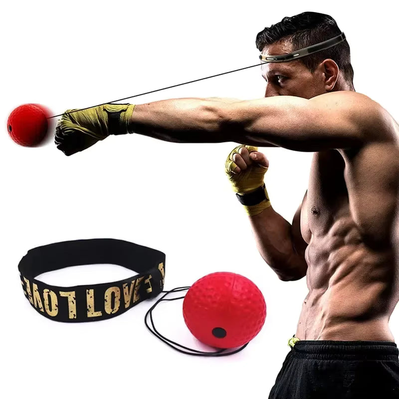 Elastic Headband and Black Light Ball Headbandstyle Boxing Speed Ball for Adult Children'Ssports Rebound Reaction Balls